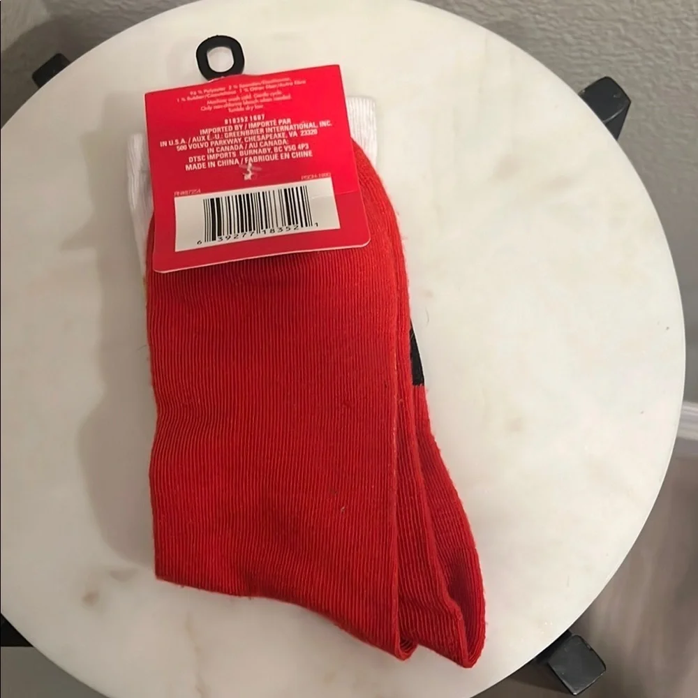 Disney Red and Black Hosiery Socks